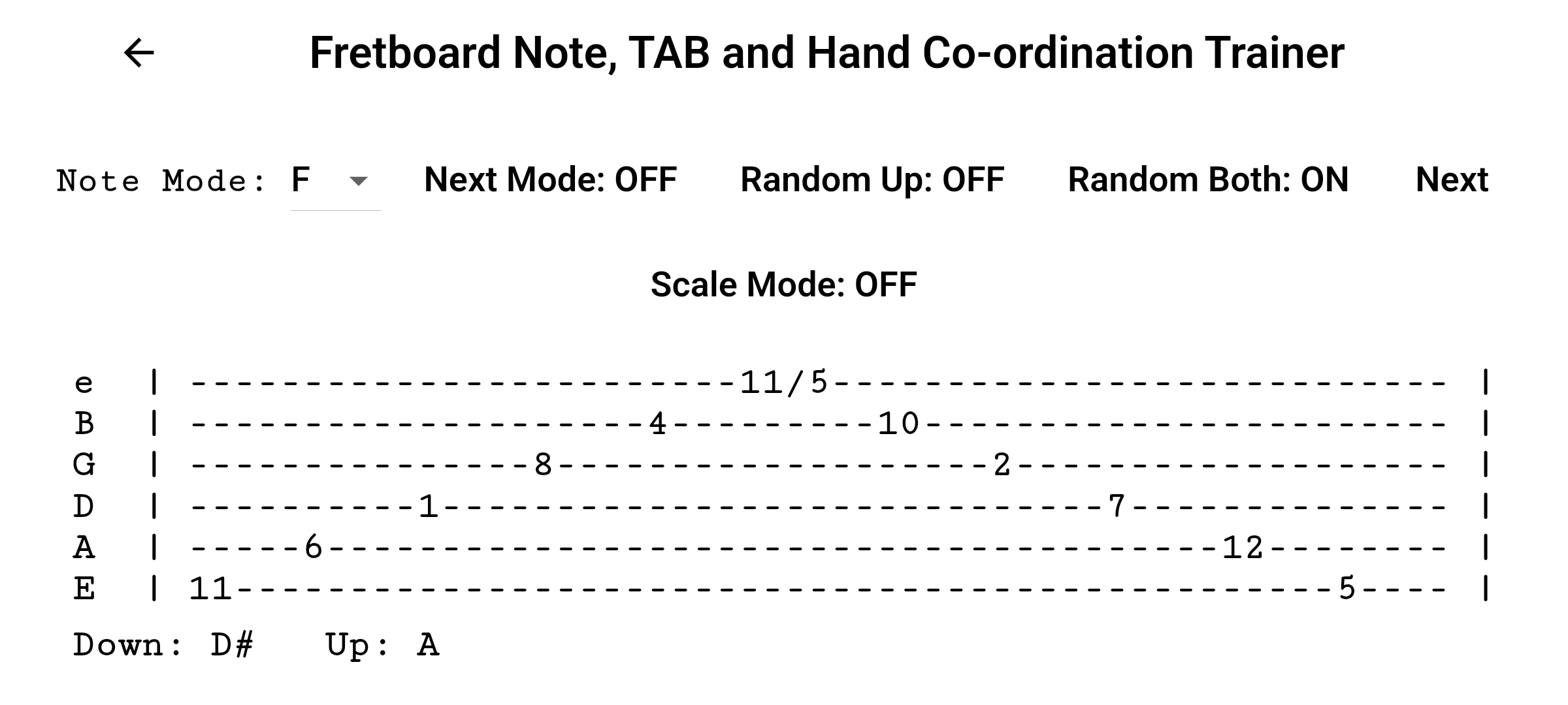 BestFret Fretboard Note and TAB Trainer screen 6
